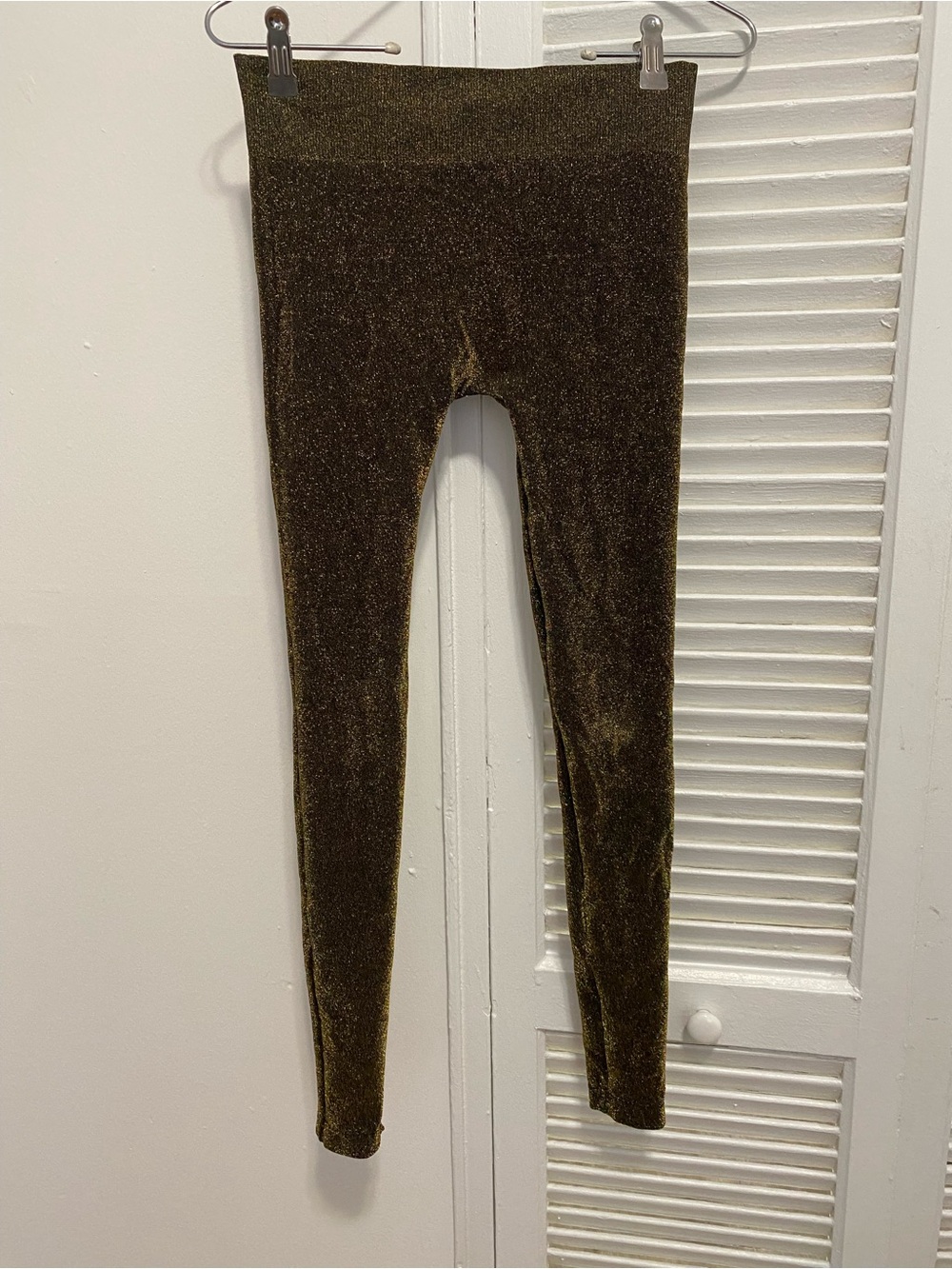 Metallic Olive Green Women’s Leggings
